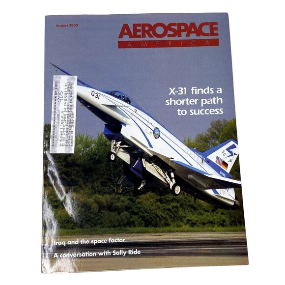 Aerospace America Magazine u August 2003 Vol 41  No 8 X 31 Success - Picture 1 of 4